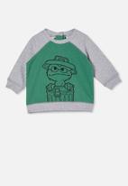 Cotton On - Taylor sweater-lcn - lcn ses guac & cloud marle oscar the grouch