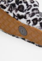 UGG® - Fluff yeah slide - stormy grey panther print