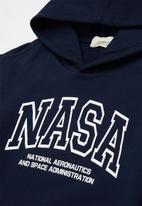 Superbalist Kids - NASA hoodie & short set - navy