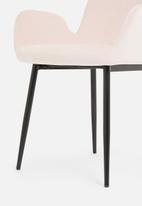 Sixth Floor - Balti dining chair - velvet blush