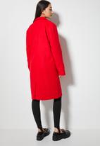 Superbalist - Midi blazer coat - red