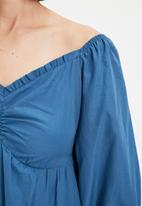 Trendyol - Collar detailed dress - indigo