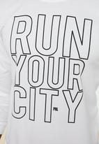 Trendyol - Run your city regular fit sweater - white