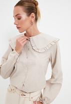 Trendyol - Collar detailed shirt - mink