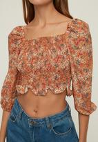 Trendyol - Gippie blouse - light brown