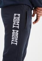 Trendyol - Hard core printed regular fit sweatpants - navy