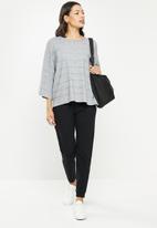 Stella Morgan - 3/4 sleeve knitwear top -  grey