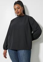 Superbalist - Hi funnel basic blouse - black