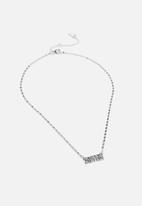 Rubi - Premium treasures necklace - sterling silver plated sister