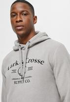 Lark & Crosse - Alv pullover polar fleece hoodie - grey