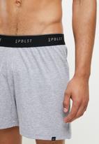 Superbalist - 2 Pack kris knit boxers ttb - navy & grey melange