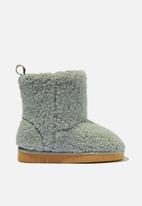 Cotton On - Classic homeboot - cumulus grey sherpa