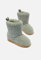 Cotton On - Classic homeboot - cumulus grey sherpa