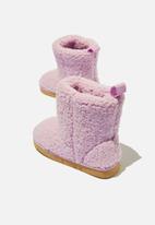 Cotton On - Classic homeboot - pale violet sherpa