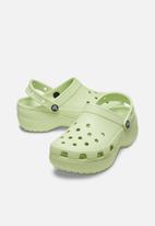 Crocs - Classic platform clog w - celery