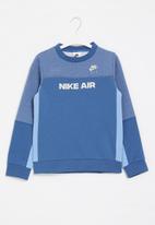 Nike - B nsw nike air crew- dk marina blue, htr & light bone