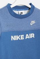 Nike - B nsw nike air crew- dk marina blue, htr & light bone