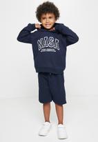 Superbalist Kids - NASA hoodie & short set - navy