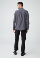 Cotton On - Ashby long sleeve shirt-steel grey
