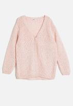 Koton Kids - Girls knitted cardigan - pink