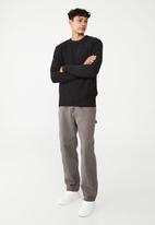 Cotton On - Crew knit - textured charcoal