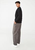 Cotton On - Crew knit - textured charcoal