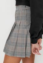 Blake - Check pleated mini skirt - hazel
