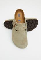 Birkenstock - Boston suede soft footbed - taupe