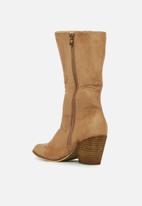Miss Black - Western1 knee length boot - camel