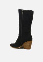 Miss Black - Western1 knee length boot - black