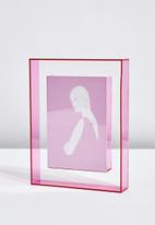 Typo - A4 duo acrylic frame - neon pink