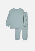 Cotton On - Archie long sleeve pyjama set - rusty aqua