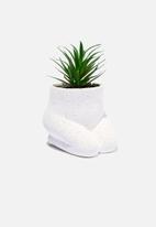 Typo - Good form shaped planter - kneeling matte white