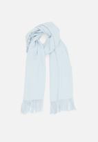 edit - Tassel blanket scarf - blue