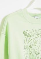 Superbalist - Printed sweat top - green