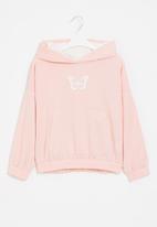Superbalist - Plain printed hoodie - light pink