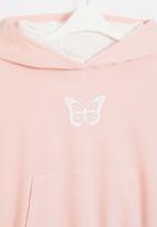 Superbalist - Plain printed hoodie - light pink
