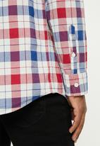 GUESS - Check long sleeve shirt - blue/white/red check