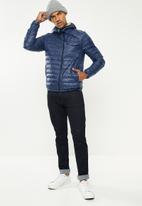 Replay - Hooded puffer jacket - blue
