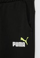 PUMA - Ess+ 2 col logo pants fl c b - black 