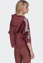 adidas Originals - Tricot french terry tracktop hoodie - crimson