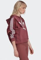 adidas Originals - Tricot french terry tracktop hoodie - crimson