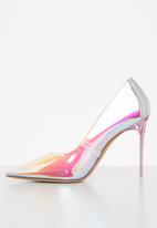 Steve Madden - V i p court heel - silver iridescent
