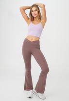 Cotton On - Ultra soft full length flare - brownie
