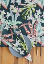 Sixth Floor - Floral botanical napkin set of 4-moody