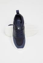 POLO - Kids elastic lace up knit sneaker - navy