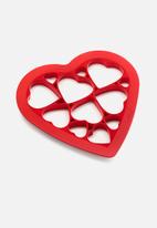 Lékué - Hearts cookie cutter - red