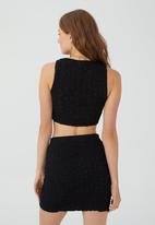 Cotton On - Scrunchie mini skirt - black