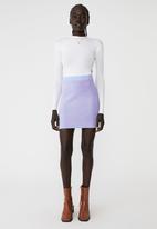 Cotton On - Knit mini skirt - odessa optics lilac dream