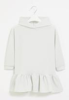 POP CANDY - Tiered dress with hood - ivory
